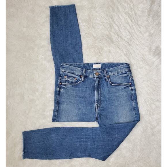 Mother High Waisted Looker Ankle Fray Jeans 26 / 2 - Picture 1 of 12